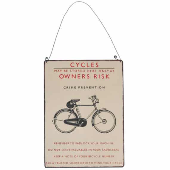 Plaque "émaillée" Bicycle