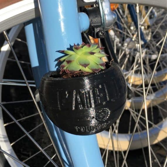 Petite Jungle à bicyclette Sans la plante | pot de fleurs de voyage