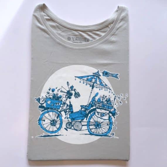 T SHIRT L ATELIER POUPOUPIDOU FEMME GRIS