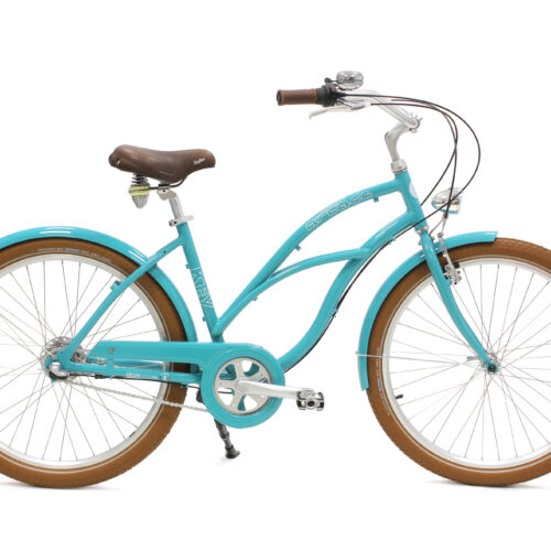 Beach cruiser - Keywest  bleu vert turquoise RAL 5018 cadre bas 3v moyeu -  Arcade